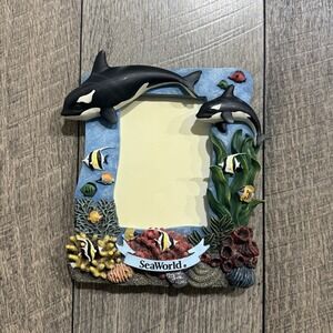 Sea World Adventure Parks 3D Killer Whale Orca Picture Frame 3 1/2" x 5" Photos